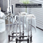 2 Piece Extendable Cup Drying Rack Tree Branch Design