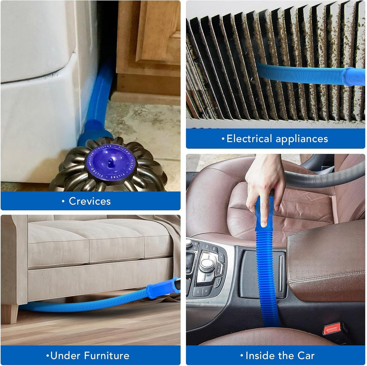 Universal Dryer Lint Cleaner for Vacuum Cleaners Blue