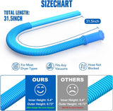Universal Dryer Lint Cleaner for Vacuum Cleaners Blue - Rear View