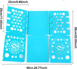 Foldable Clothes Shelf PP Material, 29 x 22 x 5 cm - Front View
