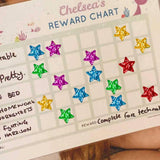 1620 Piece Holographic Star Stickers 6 Colors, 15 mm