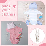 30 Piece Multifunctional Clothes Pegs White for Baby Clothes and Towels
