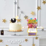 2 Piece 3D Pop Up Birthday Cards for Family and Friends