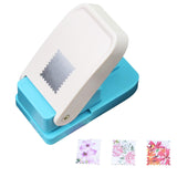 Rectangular Lever Action Stamp Punch for Scrapbooking, 2.6 x 2.1 cm
