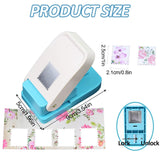 Rectangular Lever Action Stamp Punch for Scrapbooking, 2.6 x 2.1 cm