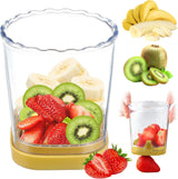 Stainless Steel Fruit and Vegetable Slicer with Pressure Plate Yellow