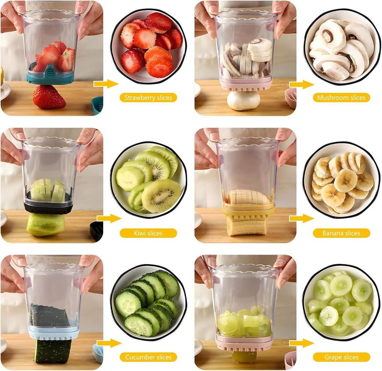 Stainless Steel Fruit and Vegetable Slicer with Pressure Plate Black