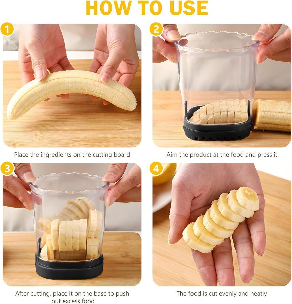 Stainless Steel Fruit and Vegetable Slicer with Pressure Plate Black