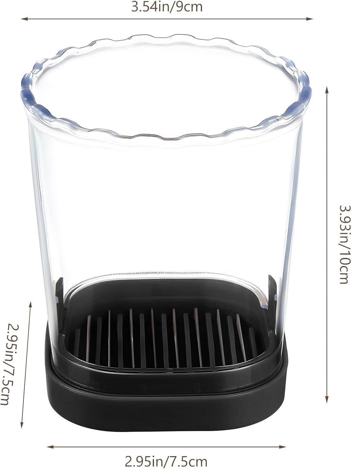 Stainless Steel Fruit and Vegetable Slicer with Pressure Plate Black