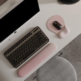 Ergonomic Gel Mouse Pad with Wrist Rest Silver Gray