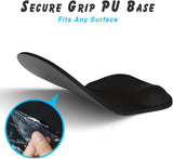 Ergonomic Gel Mouse Pad with Wrist Rest Silver Gray - Top-Down View