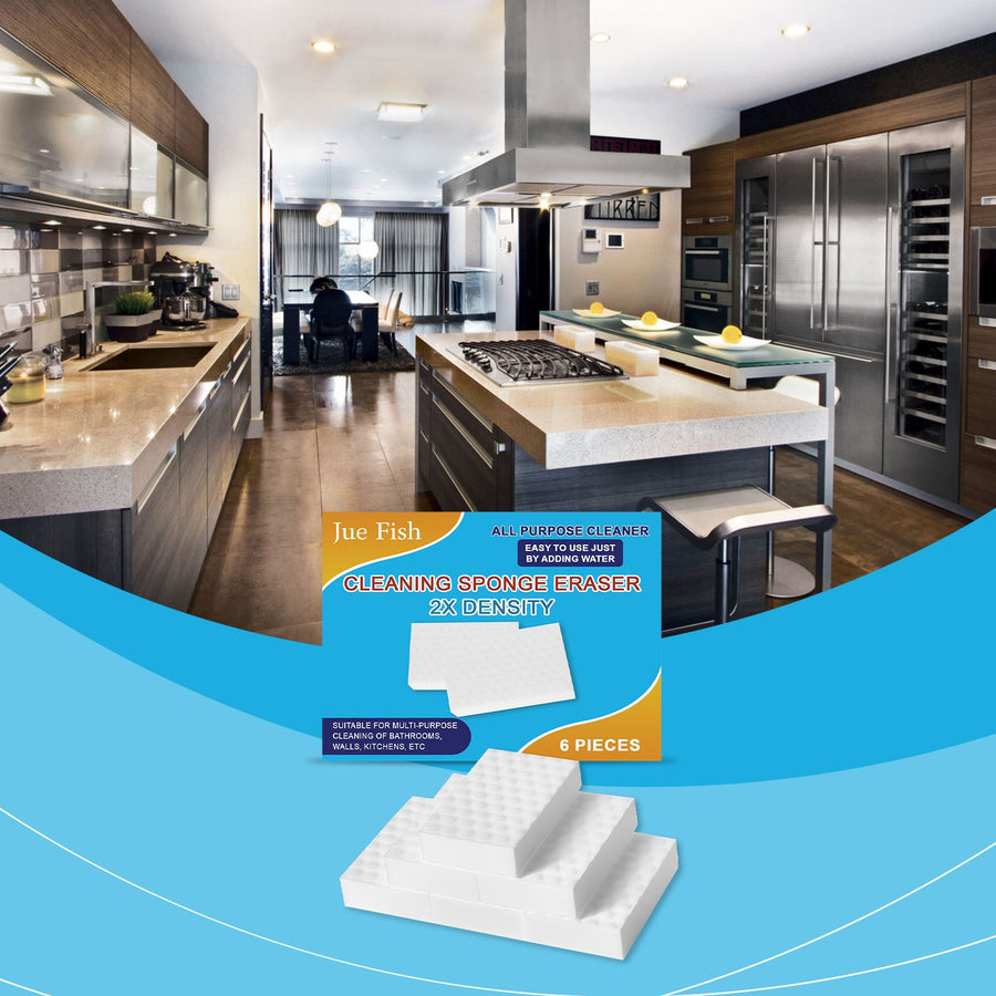 6 Pack Melamine Cleaning Sponges Double Density