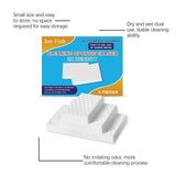6 Pack Melamine Cleaning Sponges Double Density - Close-Up Angle
