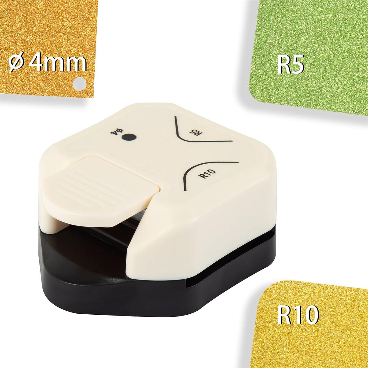 3 in 1 Corner and Round Hole Punch 4 mm R5 R10 for Scrapbooking
