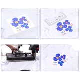 8 Piece Sublimation Tool Set with 3 T Shirt Rulers and Teflon Sheets, 12 x 16 Inch - 45-Degree Angle