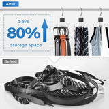 3 Piece Rotating Belt Hanger Holds up to 24 Belts