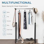 3 Piece Rotating Belt Hanger Holds up to 24 Belts