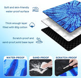 Waterproof Picnic Blanket Foldable Red for 6 to 8 People, 203 x 203 cm