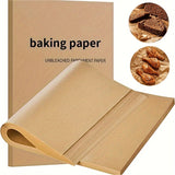 200 Sheet Precut Baking Paper Nonstick Heat Resistant, 40 x 30 cm