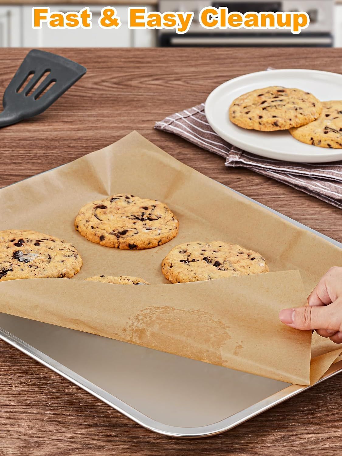 200 Sheet Precut Baking Paper Nonstick Heat Resistant, 40 x 30 cm