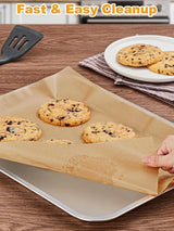 200 Sheet Precut Baking Paper Nonstick Heat Resistant, 40 x 30 cm - Side View