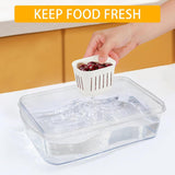 Snackle Box with Lid 8 Compartments for Snacks and Fruit - Rear View