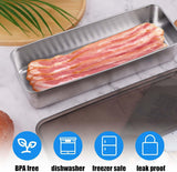 304 Stainless Steel Bacon Storage Box Airtight, 1 Pound
