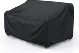 Waterproof Garden Bench Cover for 2 Seater Bench Black, 152 x 107 x 76 cm