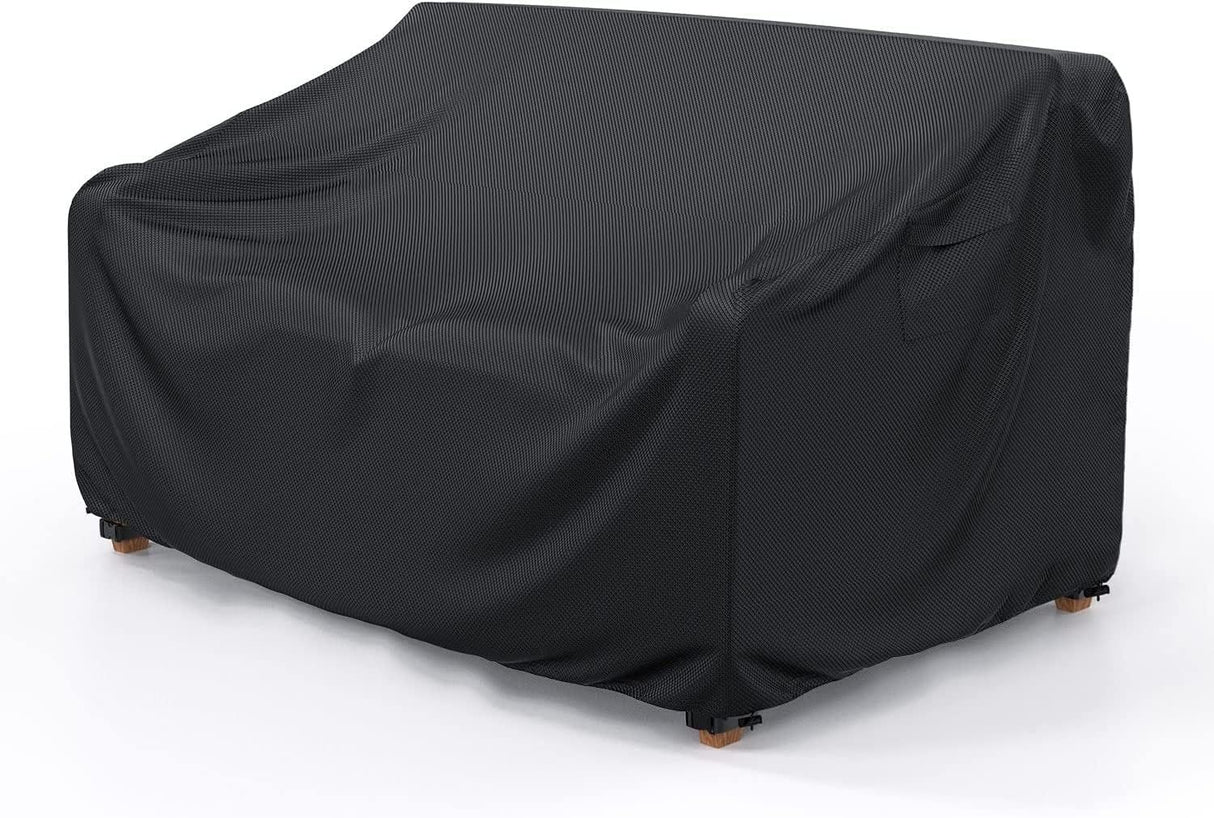 Waterproof Garden Bench Cover for 2 Seater Bench Black, 215 x 89 x 89 cm