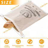 1 Piece Beeswax Bread Bag Organic Linen Beige, 43 x 32 cm