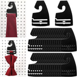 100 Piece Black Plastic Tie Hooks, 7 x 5 cm