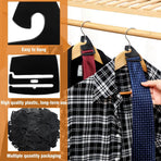 100 Piece Black Plastic Tie Hooks, 7 x 5 cm