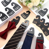 100 Piece Black Plastic Tie Hooks, 7 x 5 cm