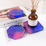 Silicone Resin Coaster Mold 6 Compartments Extra Deep