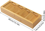 Kitchen Drawer Cutlery Tray Wood Look - 45-Degree Angle