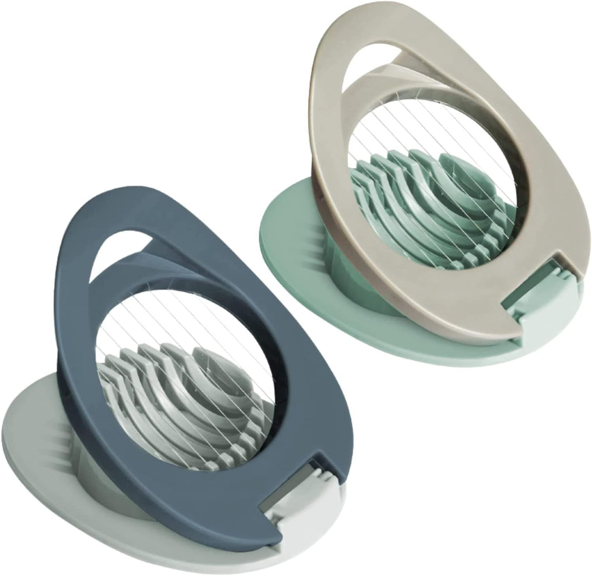 2 Piece Egg Slicer Set Stainless Steel Wires