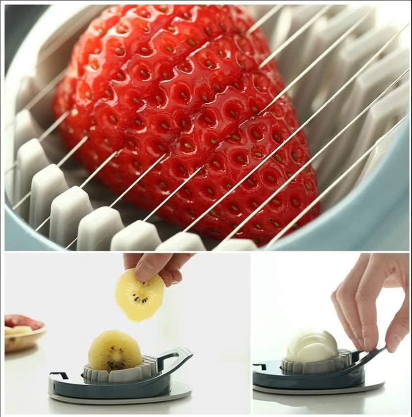 2 Piece Egg Slicer Set Stainless Steel Wires