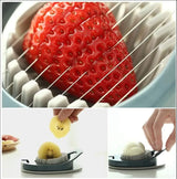 2 Piece Egg Slicer Set Stainless Steel Wires