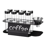 8 Piece Coffee Bean Storage Tube Set with One Way Valve
