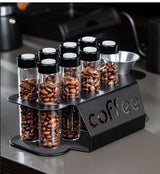 8 Piece Coffee Bean Storage Tube Set with One Way Valve