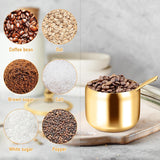 Stainless Steel Sugar Bowl with Glass Lid and Spoon, 300 ml