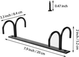 2 Piece Under Cabinet Mug Holder 8 Hooks Black