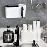 1 Piece Wall Mount Trash Bag Holder Self Adhesive White
