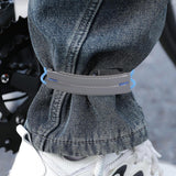 1 Set Reflective Ankle Straps Adjustable for Running and Cycling - Front View