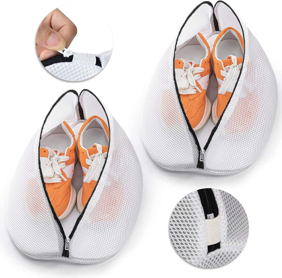 2 Piece Washing Machine Shoe Bag Set Reusable, 38 x 21 x 23 cm