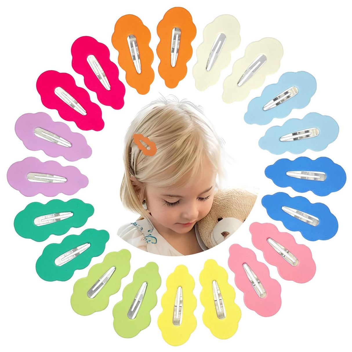 40 Piece Non Slip Hair Clips for Girls, 5.5 cm