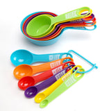 12 Piece Measuring Cups and Spoons Set Dishwasher Safe - Front View