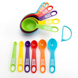 12 Piece Measuring Cups and Spoons Set Dishwasher Safe - Side View