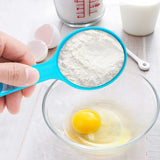 12 Piece Measuring Cups and Spoons Set Dishwasher Safe - Rear View
