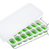 4 Piece Silicone Ice Cube Tray Set with Lid 56 Cubes